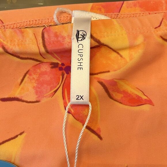 NWT Cupshe Tropical Pink Floral Bikini Bottom - Picture 3 of 6